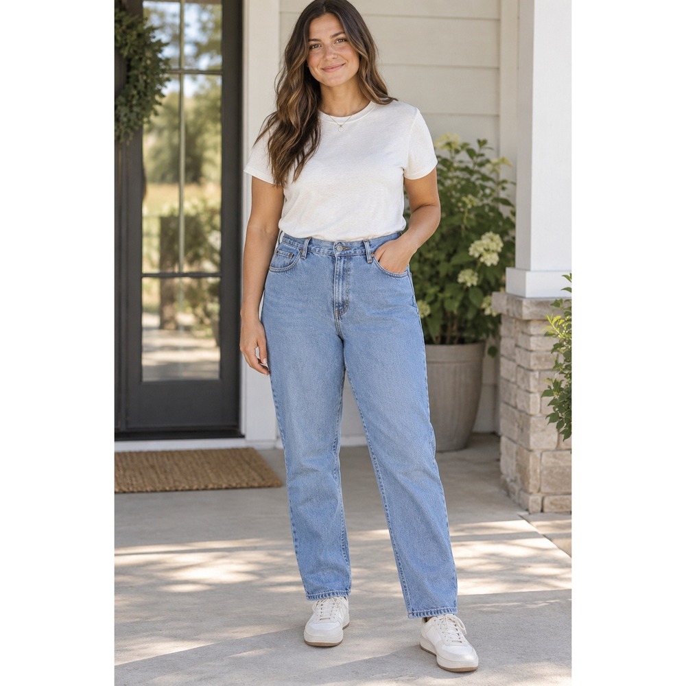 Vintage Levis 550 Relaxed Fit Tapered Leg Jeans Light Wash Made in USA 14 MIS L‎